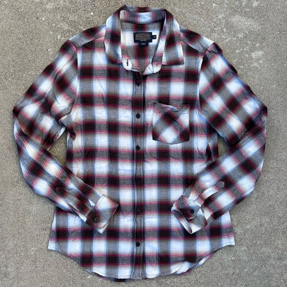 Pendleton Women's Plaid Cotton Button Down Size XS